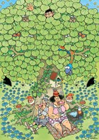Jumbo puzzle Jan van Haasteren divertimento picnic 500 pezzi cartone animato