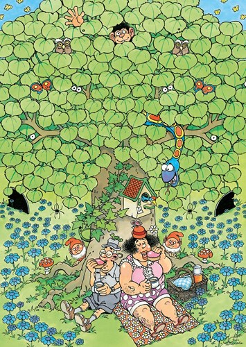 Jumbo puzzle Jan van Haasteren divertimento picnic 500 pezzi cartone animato