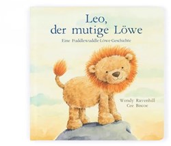 Jellycat libro per bambini Leo il leone coraggioso morbido regalo
