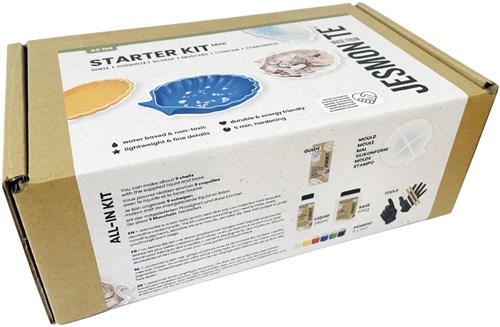 Jesmonite kit creativa mini ciotola conchiglia set DIY bambini