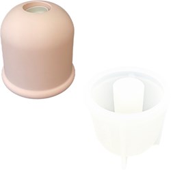 Jesmonite stampo in silicone lampada cilindro 12x12 cm DIY creativo