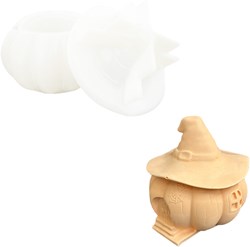 Jesmonite stampo in silicone zucca decorativa con cappello 10x5,9cm stampo fai-da-te