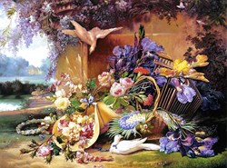 Castorland puzzle arte fiori 2000 pezzi Eugène Bidau puzzle
