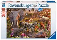 Ravensburger puzzle mondo animale africano - Puzzle - 3000 pezzi animali-2