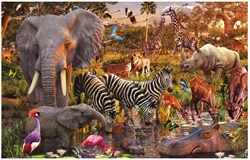 Ravensburger puzzle mondo animale africano - Puzzle - 3000 pezzi animali