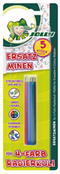 Jolly ricariche per penna a sfera cancellabile set 4 colori per bambini