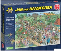 Jumbo puzzle Big Garden Birdwatch Jan van Haasteren 1000 pezzi-2