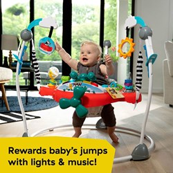 Baby Einstein giocattolo attività aereo 2in1 saltatore