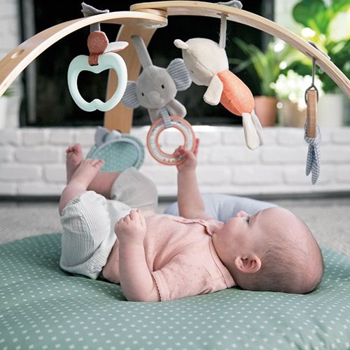 Ingenuity tappeto gioco neonato - Cozy Spot Loamy - reversibile e morbido-2