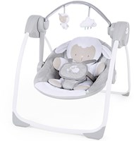 Ingenuity altalena per bambini - altalena portatile comfort Cuddle Lamb grigia-2