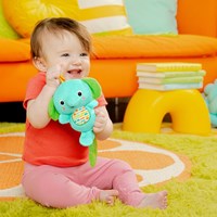 Bright Starts giocattolo elefante per bambini - giostrina musicale da viaggio
