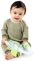 Ingenuity libro morbido peluche Nate multicolore giocattolo sensoriale-3