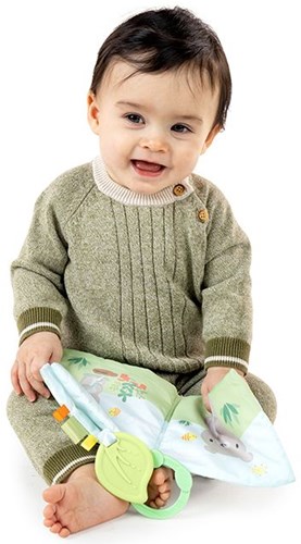 Ingenuity libro morbido peluche Nate multicolore giocattolo sensoriale-3