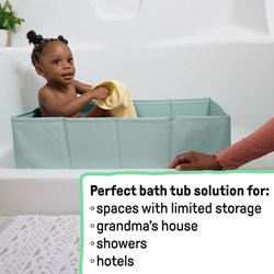 Ingenuity vasca da bagno per bambini Tuckaway Travel Tub vasca da viaggio pieghevole