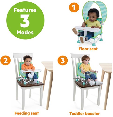 Bright Starts seggiolino booster cabana portatile per bambini - perfetto per i viaggi-2