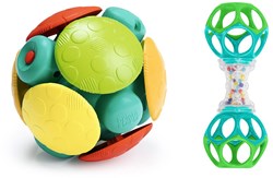 Bright Starts giocattolo per bambini Wobble & Rattle Gift Set sonaglio
