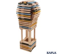 Kapla set di costruzione - gioco in legno 120 tavolette blu, gialle, verdi-2