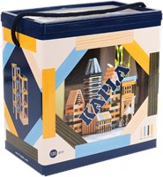 Kapla set di costruzione - gioco in legno 120 tavolette blu, gialle, verdi