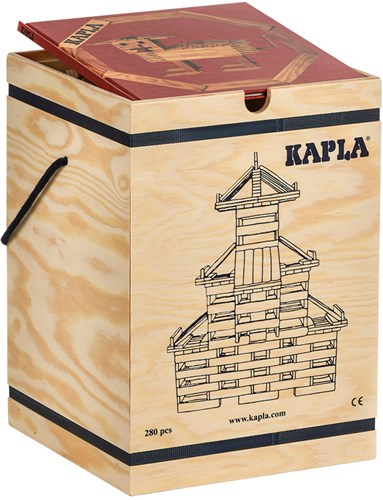 Kapla set di costruzione - 280 tavolette in legno con libro d'arte