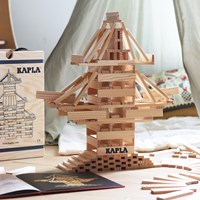 Kapla set di costruzione - 280 tavolette in legno con libro d'arte-2