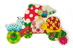 Hess appendiabiti bambini - motivo fungo animali legno