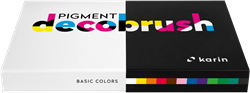 Karin set pennarelli brush pigmento 12 colori - marker acrilici collezione basic