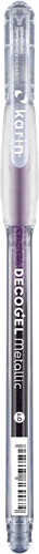 Karin penna gel Metallic Violet - penna creativa per disegnare e scrivere