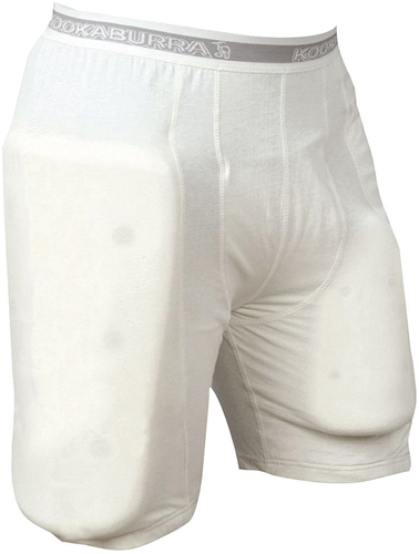Kookaburra pantaloncini sportivi protettivi con imbottitura - bianco - cricket junior