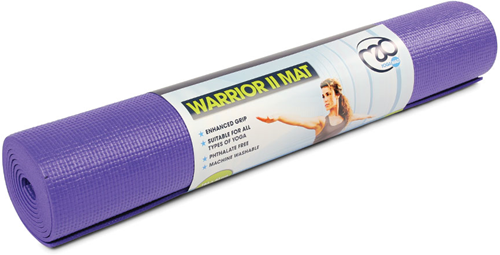 Fitness-Mad tappetino yoga Warrior II 4mm viola – antiscivolo e confortevole