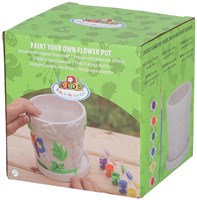 Esschert Design vaso creativo da dipingere set fai-da-te per bambini