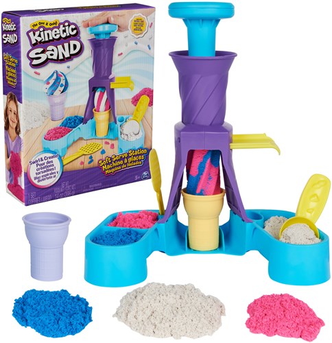 Spin Master Kinetic Sand Set Gelato Soft - Giocattolo Sensoriale-3