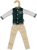 Heless abbigliamento bambola fashion giacca college e pantaloni 29 cm-3