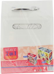 Wins Holland set valigia da colorare - Set 2-in-1 farfalla e fiori