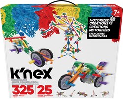 K'nex set di costruzione motorizzata giocattolo da costruzione 25 modelli 325 pezzi