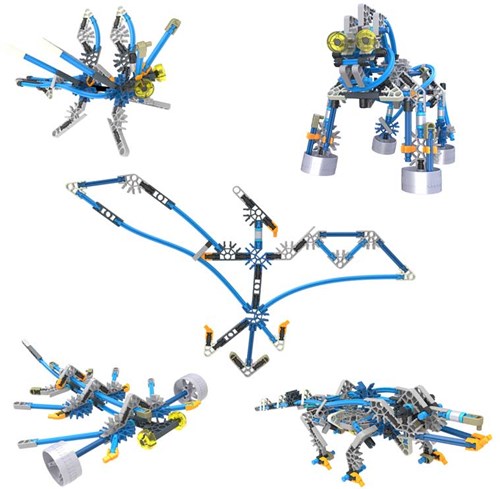 K'nex set di costruzione Cyborg Creatures - 15 modelli - 196 pezzi - giocattolo STEM-2