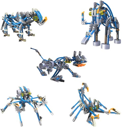 K'nex set di costruzione Cyborg Creatures - 15 modelli - 196 pezzi - giocattolo STEM-3