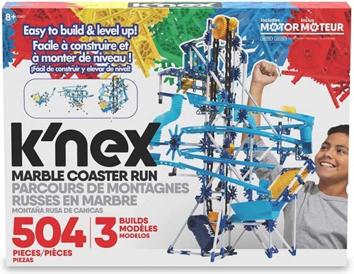 K'nex pista per biglie da costruire con motore - giocattolo STEM - 504 pezzi