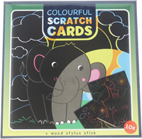 Wins Holland set fogli da grattare animali selvatici 20x20 cm giocattolo creativo