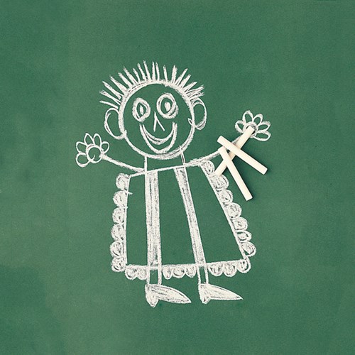 SES Creative gessetti bianchi per lavagna 12 pezzi senza polvere lavabili-2
