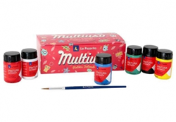 La Pajarita set pittura satinata giocattolo 6x35 ml colori primari