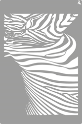 La Pajarita stencil zebra 20x30cm pittura decorativa fai da te