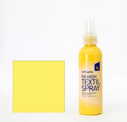 La Pajarita vernice spray per tessuti 100ml giallo limone per hobby creativi