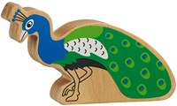 Lanka Kade giocattolo in legno Pavone blu-verde medio educativo