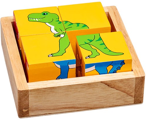 Lanka Kade puzzle a blocchi - giocattolo educativo dinosauri cartone
