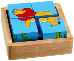 Lanka Kade puzzle educativo a blocchi animali del mondo cartone