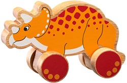 Lanka Kade giocattolo dinosauro triceratopo in legno da spingere