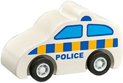 Lanka Kade auto della polizia giocattolo mini - veicoli in legno per bambini