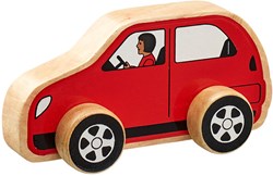 Lanka Kade auto giocattolo in legno - auto rossa - giocattolo educativo