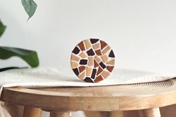 Little Creations set mosaico sottobicchieri fai-da-te 4 pezzi beige