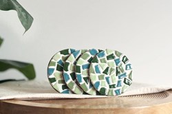 Little Creations set sottobicchieri mosaico fai-da-te verde - hobby creativo